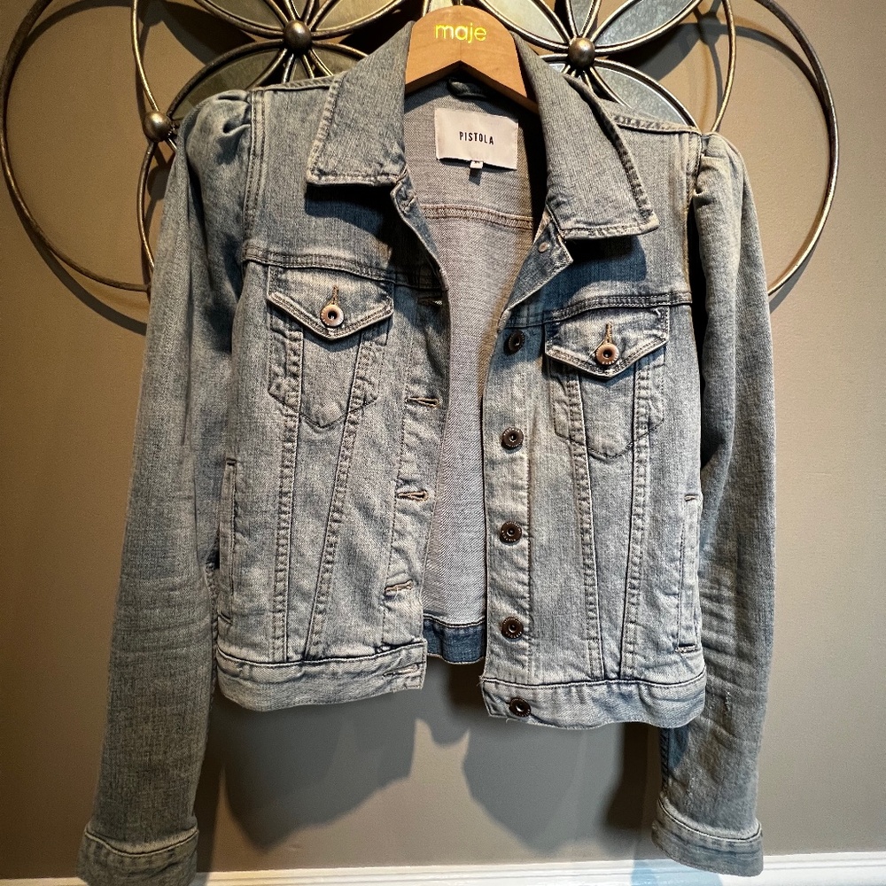 Pistola Brando Puff Jean Jacket